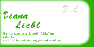 diana liebl business card